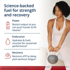 Metagenics Creatine UP polvo textura cercana, mezcla fácil y sin grumos