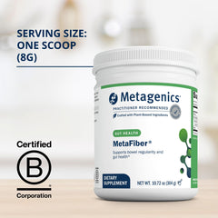 Cucharada medida de MetaFiber, dosificación precisa y práctica