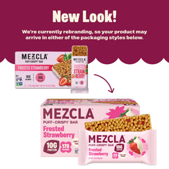 Mezcla barra en mano lista para comer como snack energizante