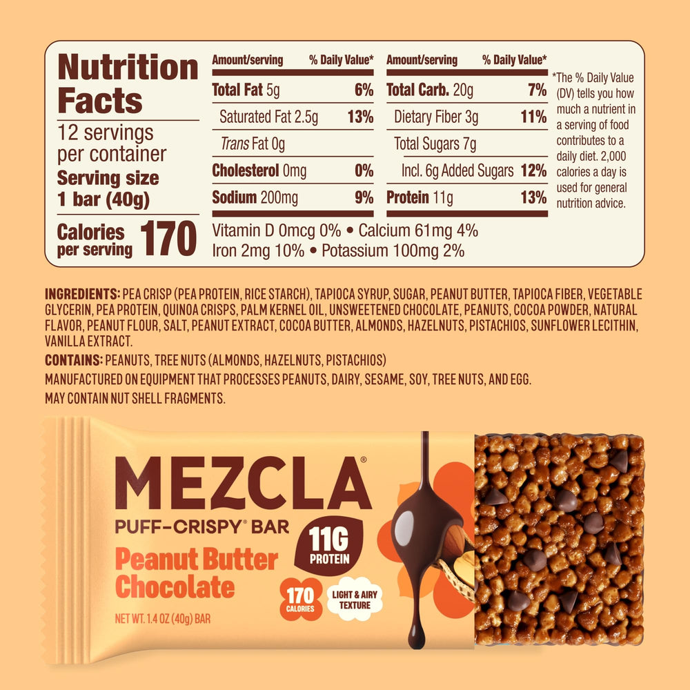 Mezcla primer plano de textura puff-crispy con crujido notable