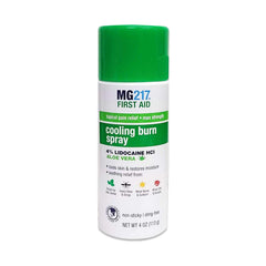 MG217 frente del aerosol mostrando etiqueta y tamaño, fácil identificación