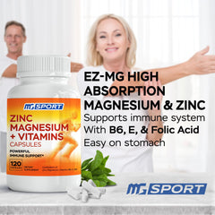 Escena nocturna con MgSport ZMA junto a equipo deportivo que sugiere recuperación eficiente