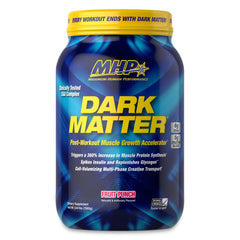 MHP Dark Matter frente del envase mostrando presentación y sabor