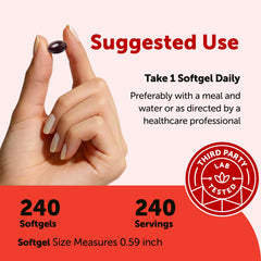 Micro Ingredients gotas de MCT Oil junto a softgels indicando mejor absorción