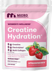 Micro Ingredients paquete frontal mostrando marca y sabor fresa, fácil identificación