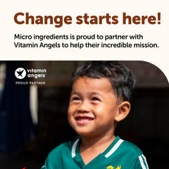Micro Ingredients botella abierta con 120 softgels mostrando suministro de días