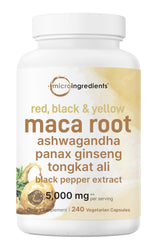 Micro Ingredients frasco frontal mostrando 240 cápsulas y etiquetado claro