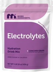 Micro Ingredients envase frontal mostrando 69 porciones y sabor uva