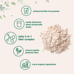 Micro Ingredients polvo mezclado en smoothie, aporta fibra sin cambiar sabor