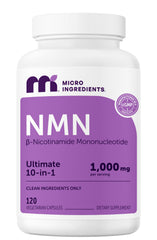 Micro Ingredients frasco frontal mostrando etiqueta y cantidad