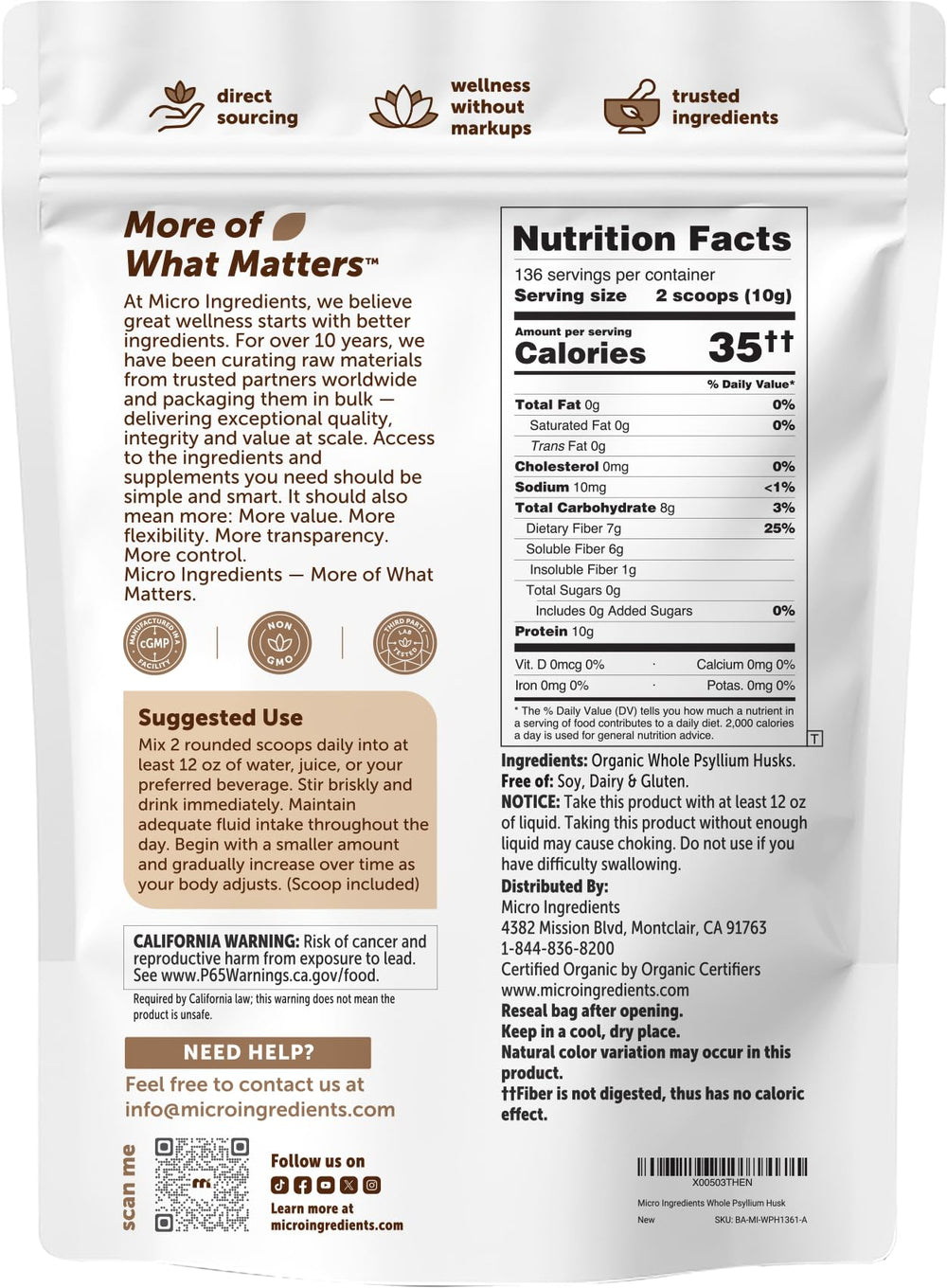 Micro Ingredients psyllium incorporado en masa keto para mejor estructura
