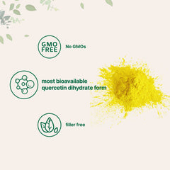 Micro Ingredients textura del polvo de quercetina dihidrato, pureza visible y mezcla fácil