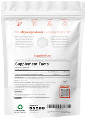Micro Ingredients sobre individual abierto con polvo y ventaja de dosificación portátil