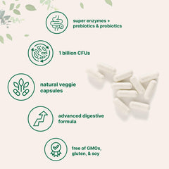 Micro Ingredients ingredientes clave como psyllium, bromelina e inulina en primer plano