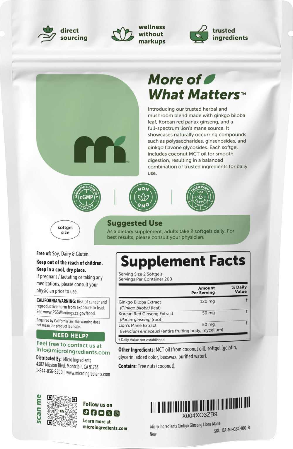 Micro Ingredients softgels en desayuno junto a taza, integración en rutina diaria
