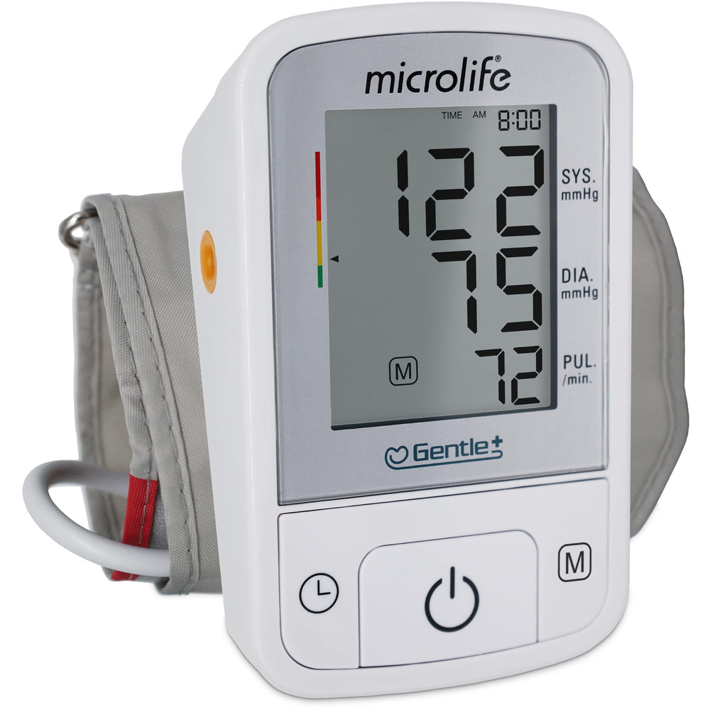Microlife monitor frontal con pantalla clara y botones grandes para lectura fácil