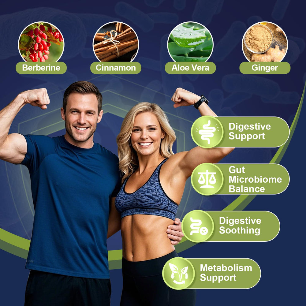 Migcopat berberine and cinnamon illustrated ingredients.