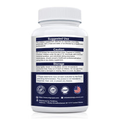 Migcopat capsules with water, easy daily intake.