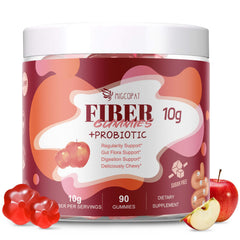 Migcopat empaque frontal mostrando 90 gomitas y beneficios de fibra