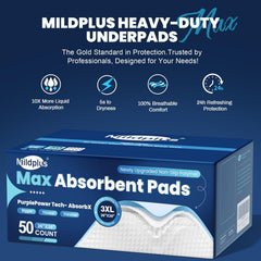 MILDPLUS comparación de tamaño 36x36 para referencia y cobertura amplia