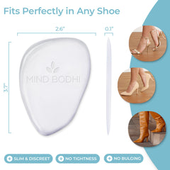 MIND BODHI almohadilla colocada en tacón para mayor comodidad al andar