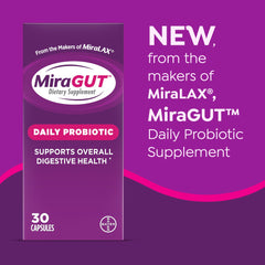 MiraGUT etiqueta trasera con información de ingredientes y beneficios claros