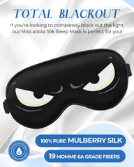 Miss Adola máscara infantil con dibujo azul para relajar antes de dormir