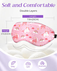 Miss Adola máscara dormir niños, diseño cartoon con colores vivos