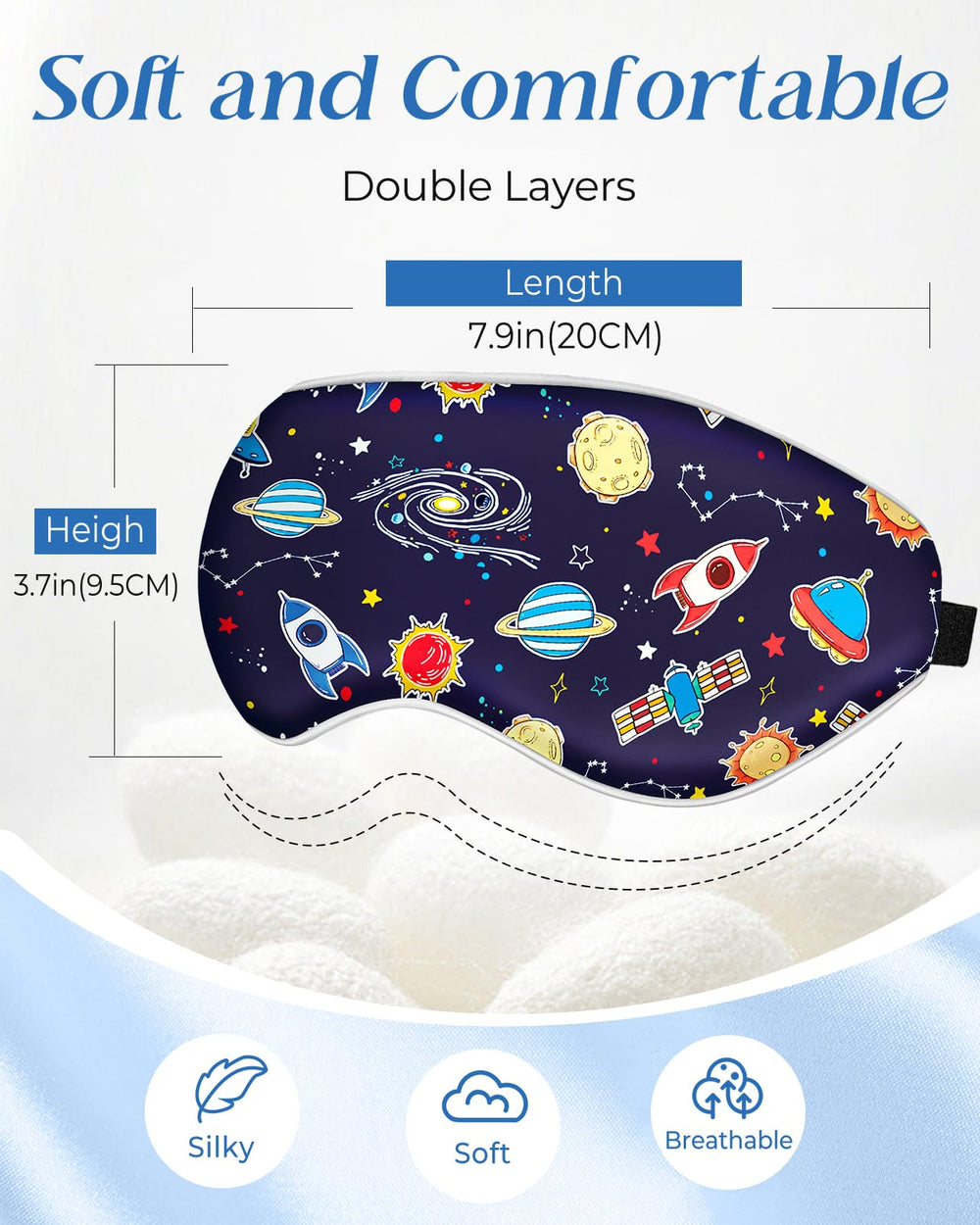 Miss Adola mascarilla seda 19 momme, tacto suave para piel delicada.