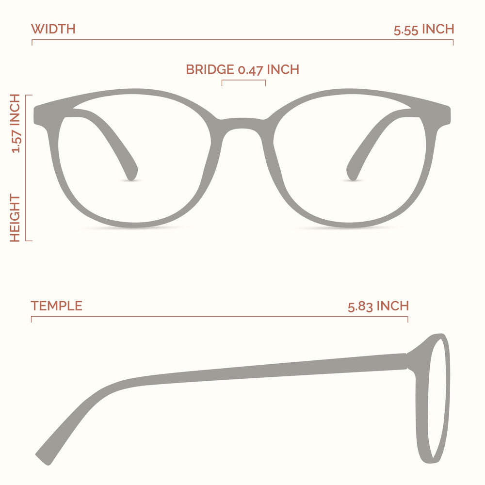 miyya gafas estilo en café, accesorio versátil y elegante