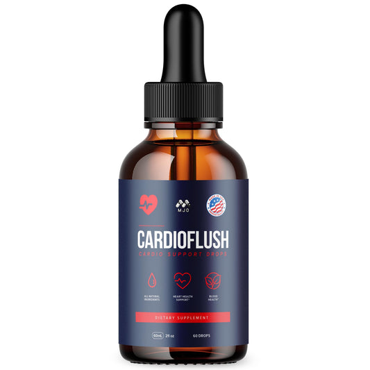 MJO Cardioflush frontal mostrando el envase, fácil identificación y conveniencia