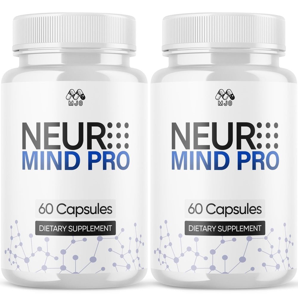 MJO Neuro Mind Pro frontal mostrando el envase y beneficio de conveniencia