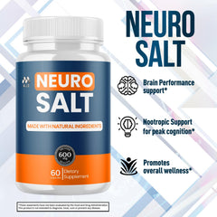 MJO Neuro Salt manos tomando cápsula fácil de ingerir y conveniente