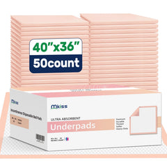 MKISS empaque frontal mostrando 50 protectores, tranquilidad prolongada