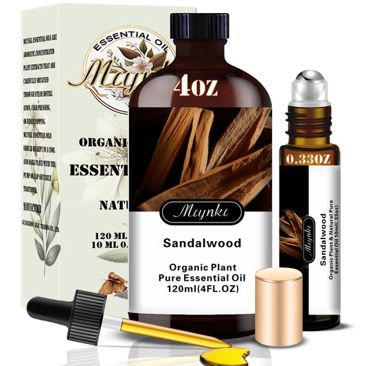 Mlynkl Aceite esencial de sándalo para difusor, aroma relajante y duradero.