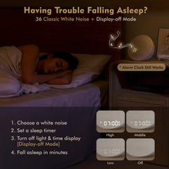 MOFOYEAH 36-sounds white noise library to mask distractions at bedtime