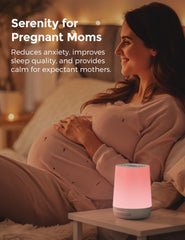 Momcozy app móvil conectada control remoto de sonidos y luz