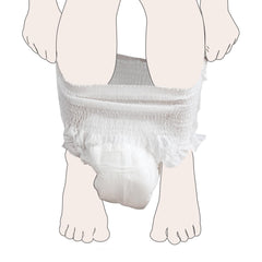 Momcozy mujer usando la braga postparto, apoyo y tranquilidad