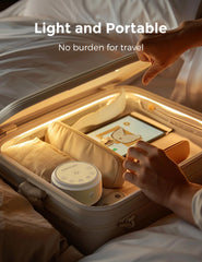 Momcozy portátil en maleta lista para viajes y noches tranquilas
