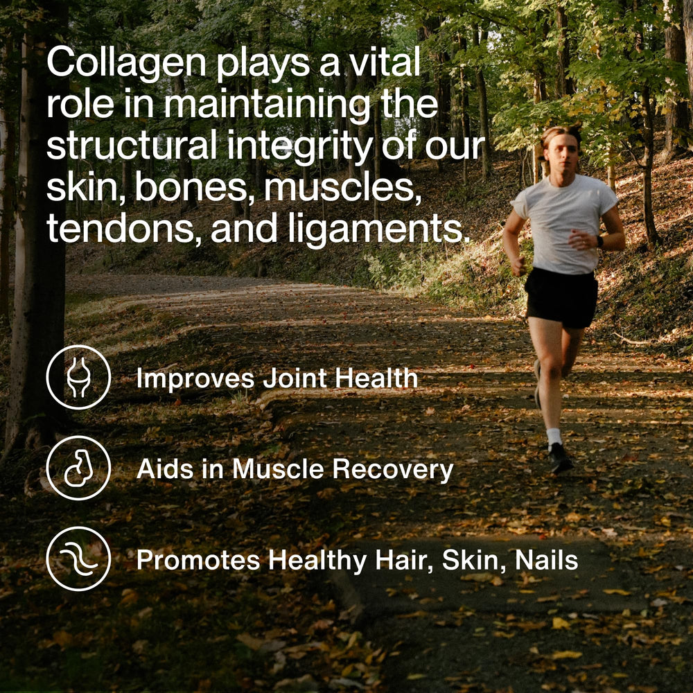 Momentous Collagen Powder in water demonstrates quick, smooth mixing.