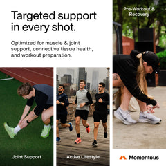 Momentous Collagen Shot, empaque compacto para llevar de viaje.