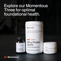 Momentous Creatina Monohidrato: mejora cognitiva posible durante esfuerzos prolongados.