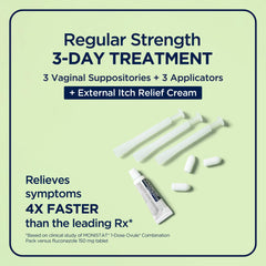 Textura de la crema Monistat Instant Itch Relief con aloe para alivio rápido