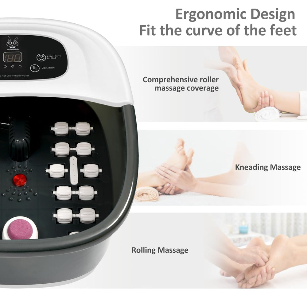 MoodRelish luz infrarroja encendida dentro del spa para calor localizado y confort
