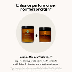 Envase reutilizable de Moon Juice Mini Dew enfatizando sostenibilidad y menos residuos