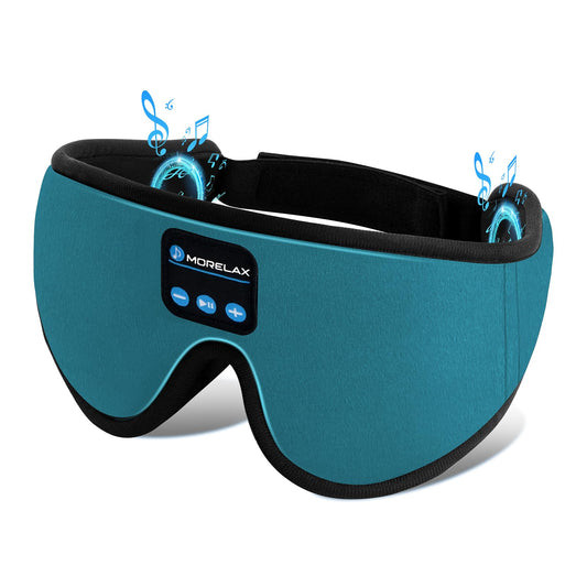 Morelax mascara dormir con auriculares: auriculares bluetooth integrados para dormir sin cables.