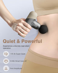 Morelax Mini masajeador, batería de larga duración para varias sesiones sin recargas.