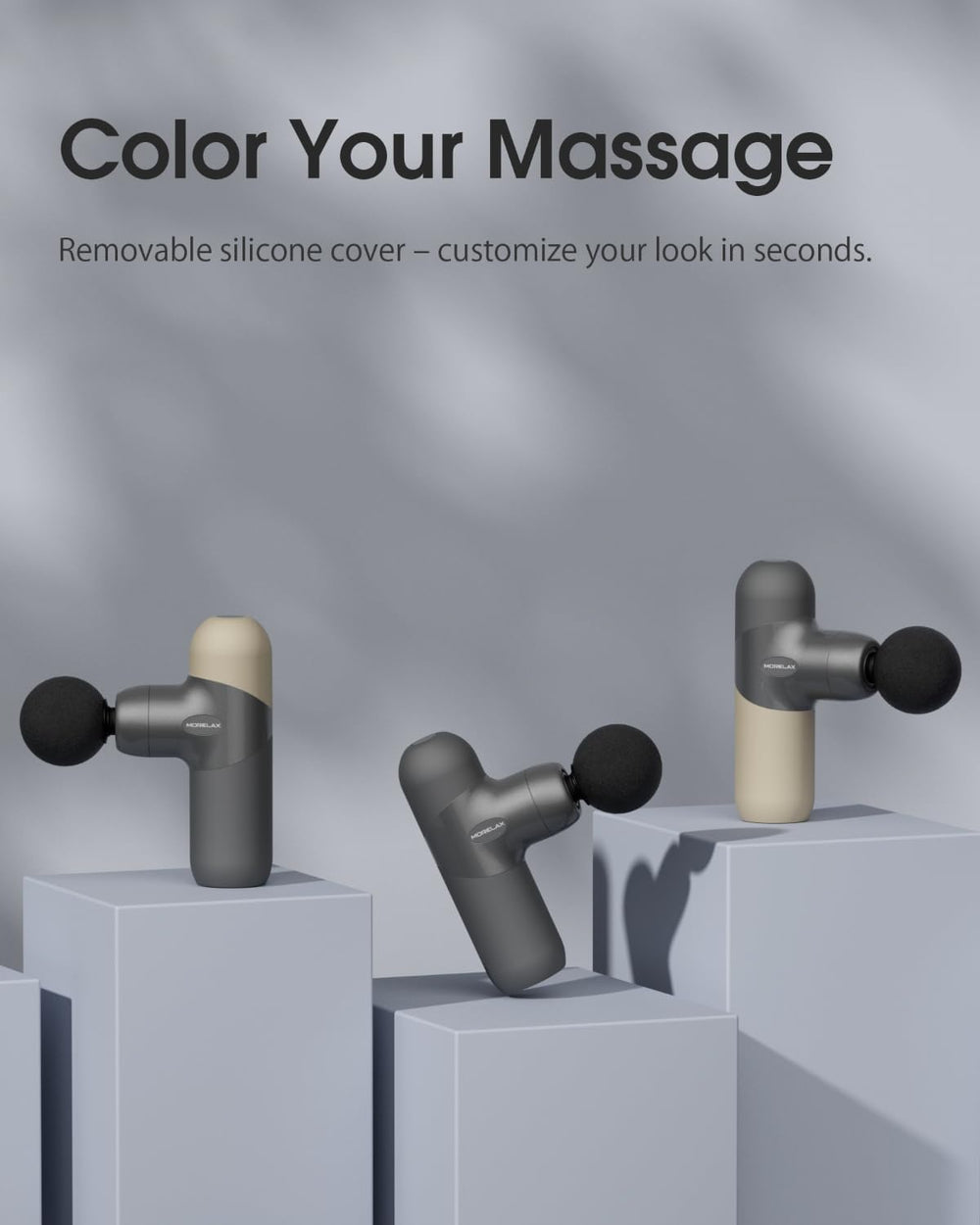 Morelax Mini masajeador, ideal para recuperarse tras entrenos en casa o viaje.