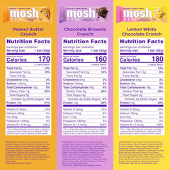 MOSH ingredientes clave sobre mesa mostrando perfil nutritivo