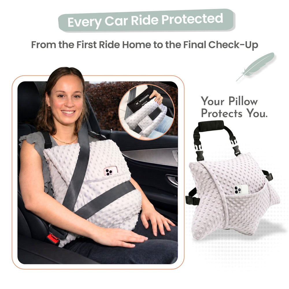 MOYOAMA mujer usando la almohada sentada mostrando movilidad cómoda